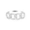 TOMEI Koleksi Gardenia Diamond Ring, White Gold 750