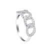 TOMEI Koleksi Gardenia Diamond Ring, White Gold 750