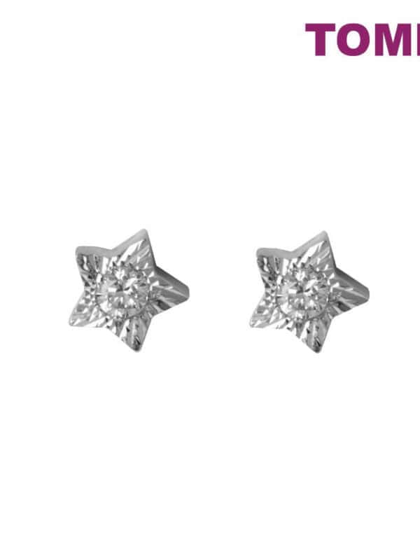 TOMEI Diamond Earrings of Astral Sophistication, White Gold 585