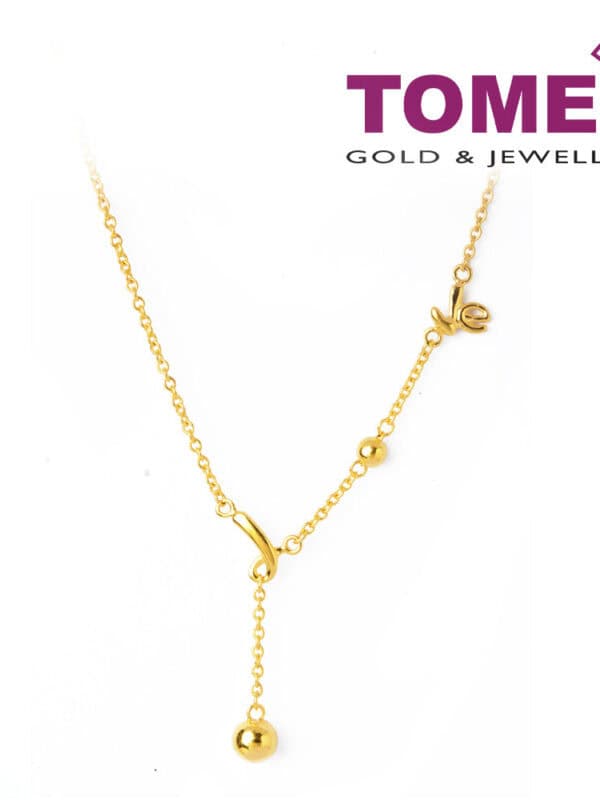 TOMEI Whimsically Delightful  Expression of Love Necklace, Yellow Gold 916