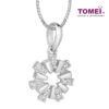 TOMEI Twinkly Trinkets Collection Diamond Pendant Set, White Gold 585