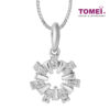 TOMEI Twinkly Trinkets Collection Diamond Pendant Set, White Gold 585