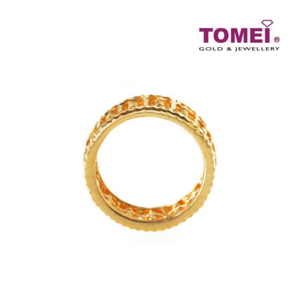 TOMEI Vignette of Abacus-esque Splendour Ring, Yellow Gold 916 (9O-CLSP-1C)