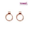 TOMEI Rouge Collection, Circular Earrings, Rose Gold 750