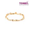 TOMEI Wingding of Hearts in Jollity Bracelet, Yellow Gold 916