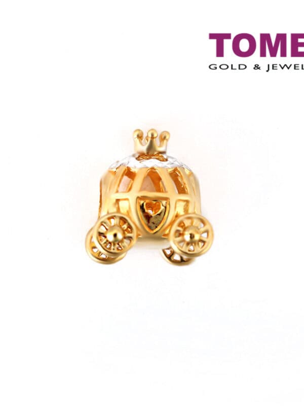 TOMEI Princess Carriage Chomel Charm, Yellow Gold 916