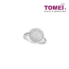 TOMEI Ring, Diamond White Gold 750
