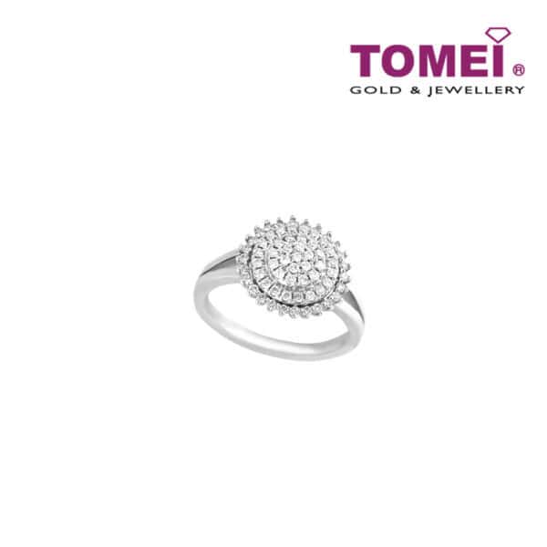 TOMEI Ring, Diamond White Gold 750