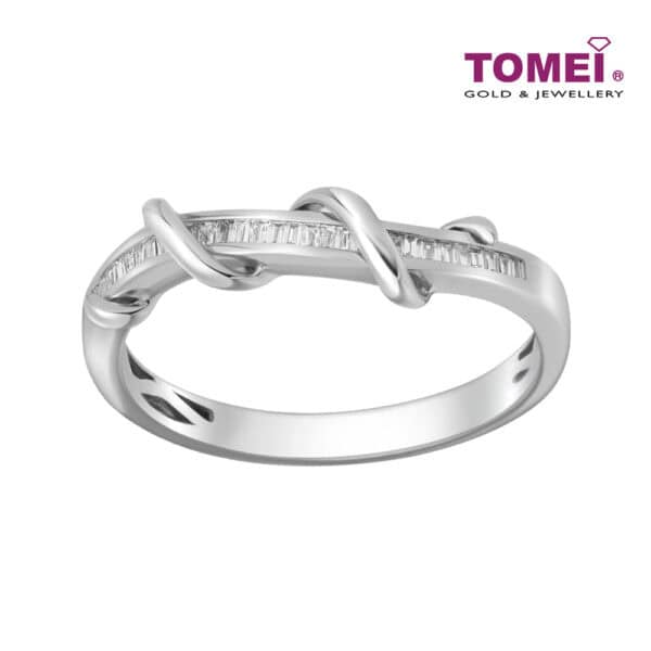 TOMEI Ring In The Season Collection, White Gold  585