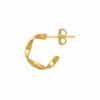 TOMEI Twisted Earrings, Yellow Gold 916