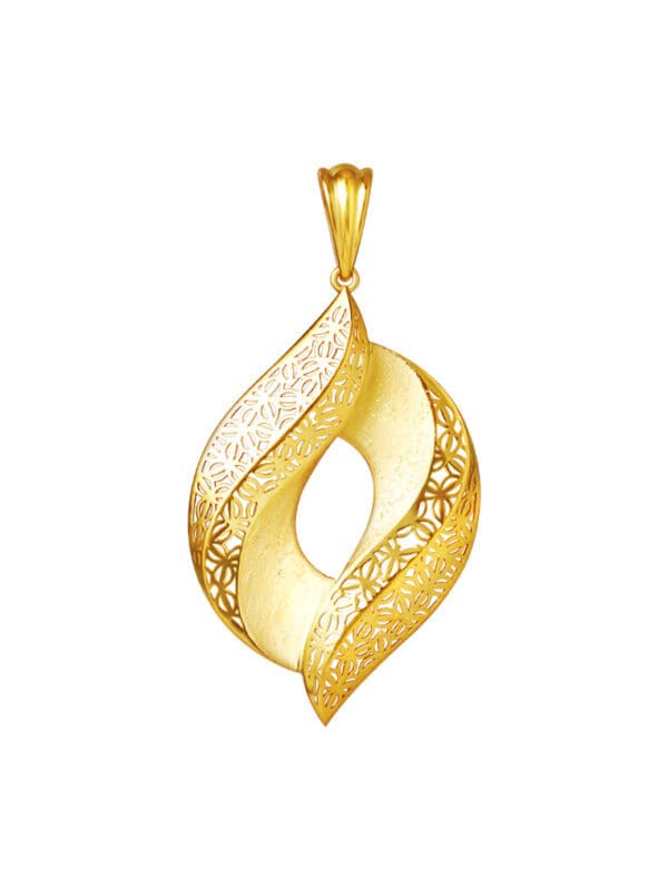 TOMEI Sri Puteri Collection Droplet Pendant, Yellow Gold 916