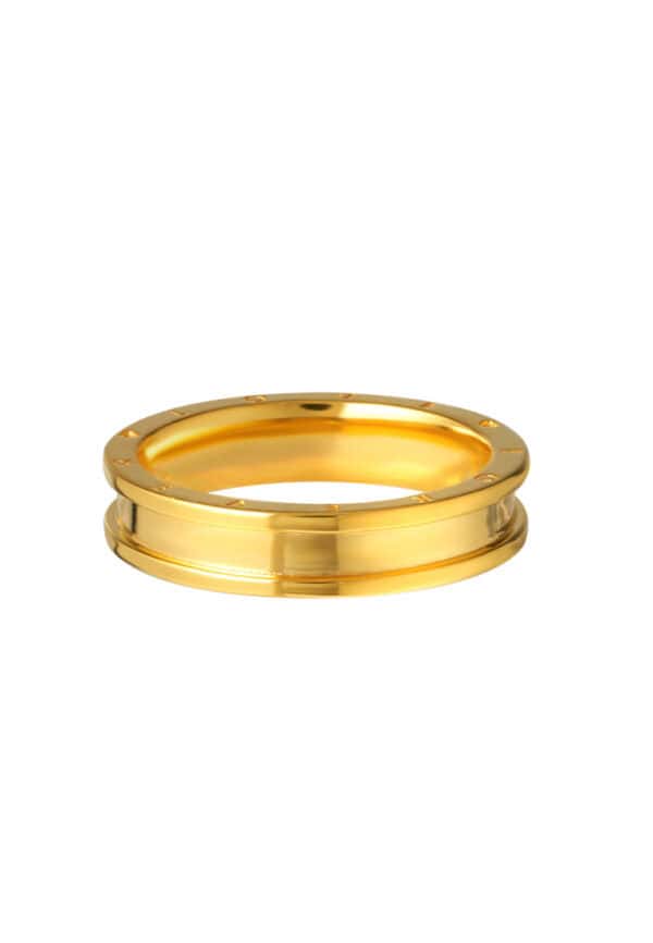 TOMEI True Love Couple Ring, Yellow Gold 916