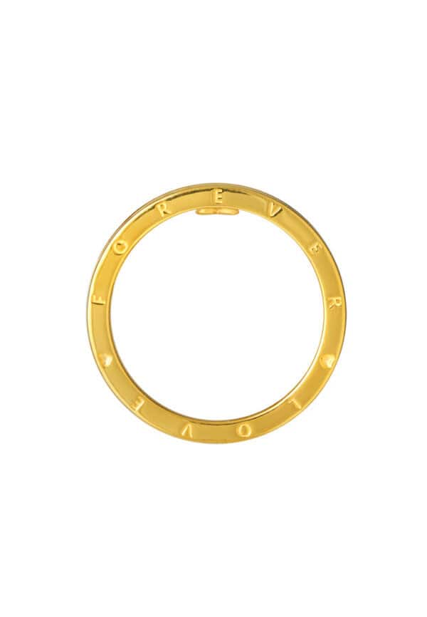TOMEI True Love Couple Ring, Yellow Gold 916