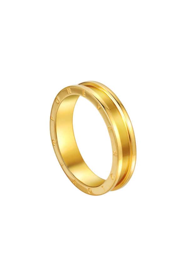 TOMEI True Love Couple Ring, Yellow Gold 916