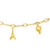 TOMEI Travel With Love Bracelet, Yellow Gold 916