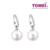 TOMEI Souly Bewitched Pearl Earrings, White/Yellow Gold 585