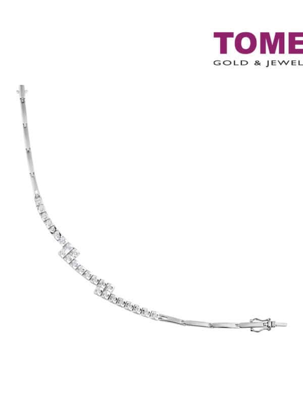 TOMEI Tower Collection, Diamond Bracelet White Gold 375