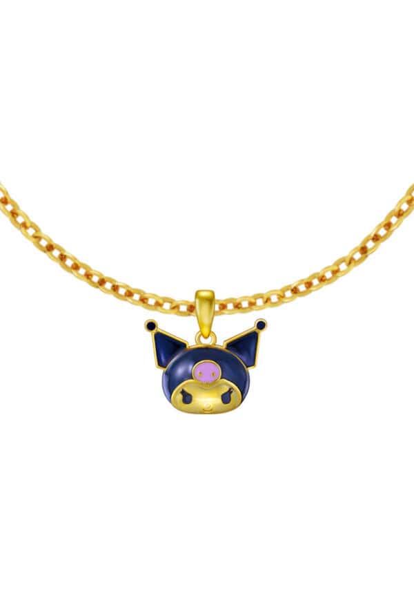 TOMEI X SANRIO Kuromi Pendant, Yellow Gold 916