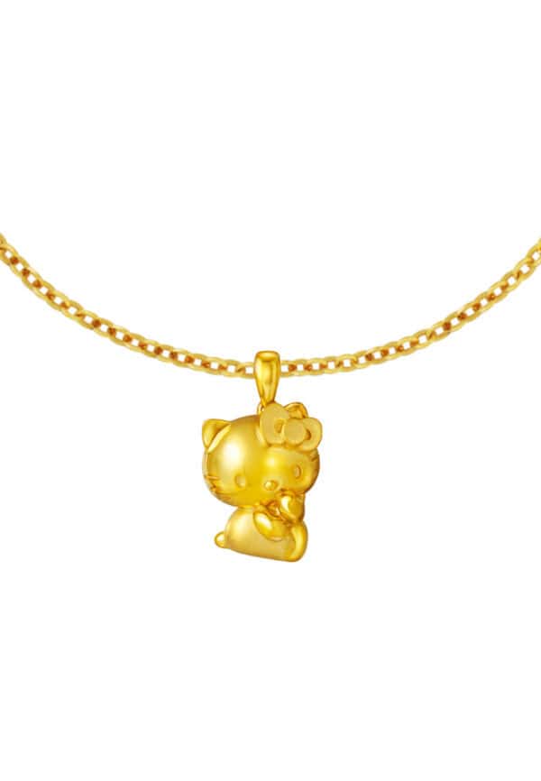202410240351078ca6976011f4ab048dc678b1380a3e55 TOMEI X SANRIO Hello Kitty Pendant, Yellow Gold 916