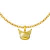 TOMEI X SANRIO Kuromi Head Pendant, Yellow Gold 916