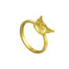 TOMEI X SANRIO Kuromi Head Ring, Yellow Gold 916