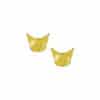 TOMEI X SANRIO Kuromi Head Earrings, Yellow Gold 916