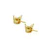 TOMEI X SANRIO Kuromi Head Earrings, Yellow Gold 916