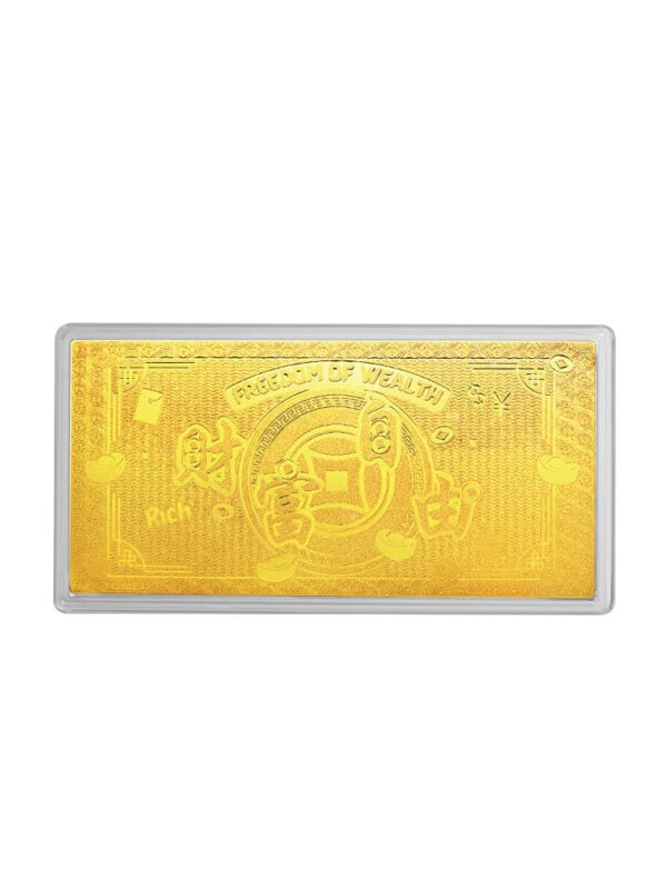 TOMEI Wealth Freedom Gold Wafer 0.5GM, Yellow Gold 999