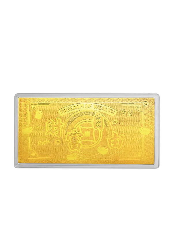 TOMEI Wealth Freedom Gold Wafer 0.5GM, Yellow Gold 999