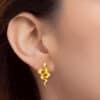 TOMEI x XIFU ??????The Essence Of Nature Earrings, Yellow Gold 999