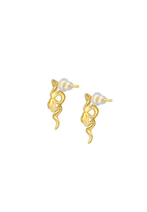 TOMEI x XIFU ??????The Essence Of Nature Earrings, Yellow Gold 999
