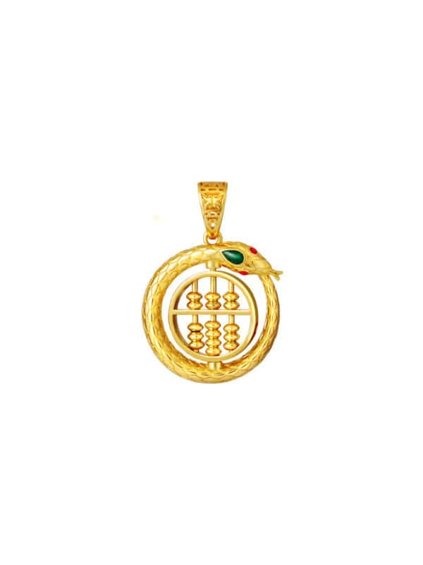 TOMEI Turn Of Fortune Pendant, Yellow Gold 916