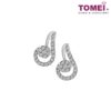 TOMEI Scintillante Diamond Earrings, White Gold 375 (E1453)