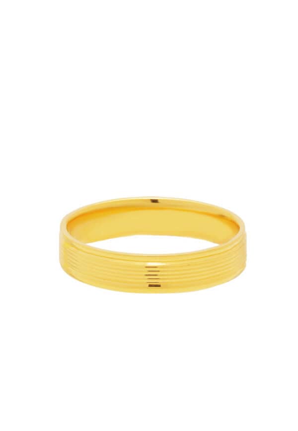TOMEI Solace Fit Ring, Yellow Gold 916