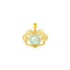 TOMEI Ru Yi Jade Pendant, Yellow Gold 916