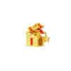 TOMEI Chomel Collection Gift Box Charm, Yellow Gold 916
