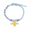 TOMEI X Sanrio Cinnamoroll 5D Charm with Blue Rope Bracelet, Yellow Gold 999