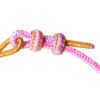 TOMEI X Sanrio My Melody Charm with Pink Rope Bracelet, Yellow Gold 999 (5D)