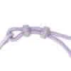 TOMEI X Sanrio Kuromi Charm with Purple Rope Bracelet, Yellow Gold 999 (5D)