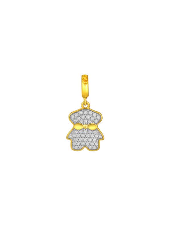 762x1100_0008_Sony_52786YG1406P TOMEI Chomel Collection Bear Charm, Yellow Gold 916