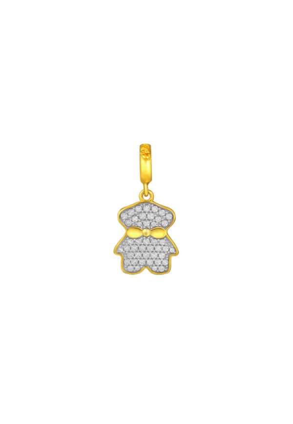 TOMEI Chomel Collection Bear Charm, Yellow Gold 916