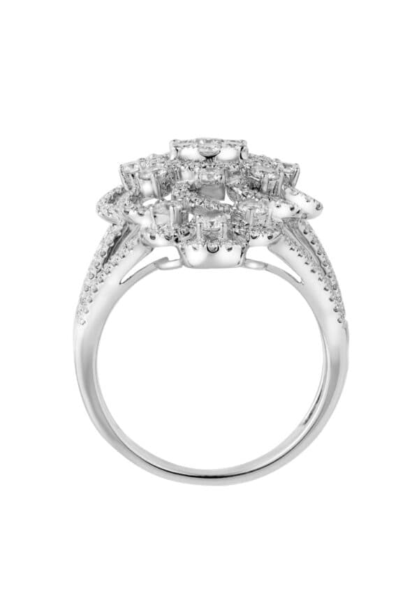 TOMEI Ring, Diamond White Gold 750