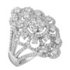 TOMEI Ring, Diamond White Gold 750
