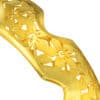 TOMEI Sri Puteri Heritage Floral Bangle, Yellow Gold 916