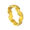 TOMEI Sri Puteri Heritage Floral Bangle, Yellow Gold 916