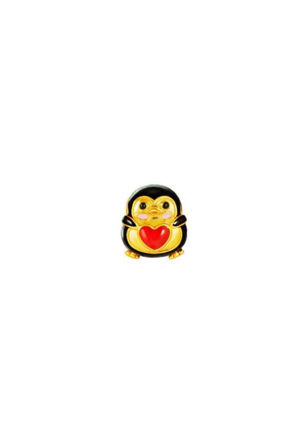 TOMEI Chomel Collection Penquin Charm, Yellow Gold 916