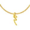 TOMEI Anastasia Curving Pendant, Yellow Gold 916