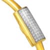 TOMEI Diamond Cut Collection Bangle, Yellow Gold 916