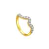 TOMEI Diamond Cut Collection Wavy Ring, Yellow Gold 916
