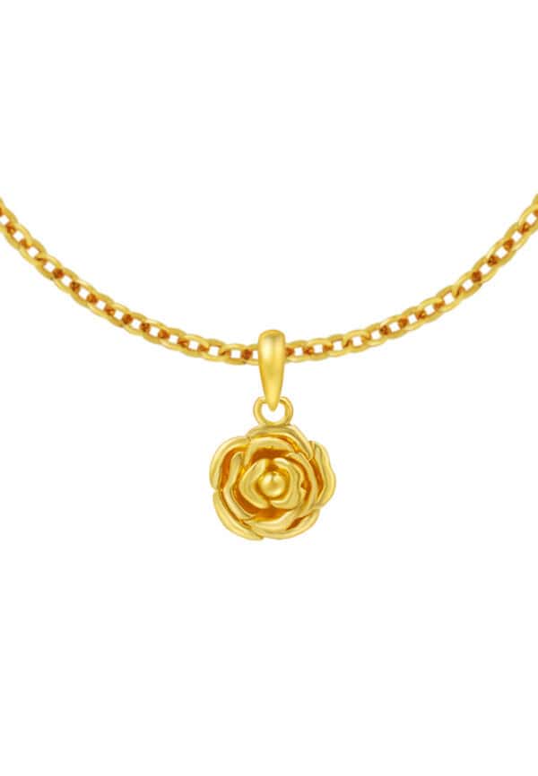 TOMEI Rose Pendant, Yellow Gold 916